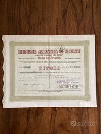 Titolo azionario RIUNIONE ADRIATICA DI SICURTA’