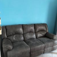 Divano 3 posti - 2 recliner elettrici