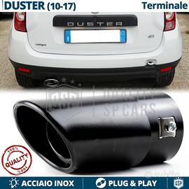 TERMINALE di Scarico per DACIA DUSTER OVALE Nero