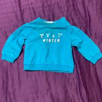 Felpa bimbo Primigi 9 mesi blu Antigua neonato