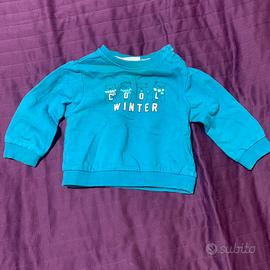 Felpa bimbo Primigi 9 mesi blu Antigua neonato