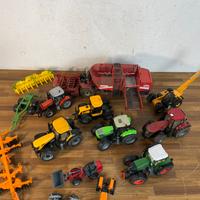 Lotto 14 modellini agricoli metallo