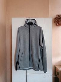 Full Zip Hoodie Adidas Casual Sportswear Grey Moda
