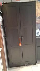 Armadio e cassettiera  nero wengè