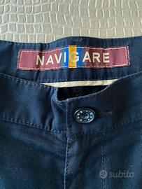 Pantaloni Navigare blu uomo