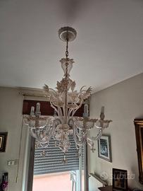 Lampadario in vetro di Murano