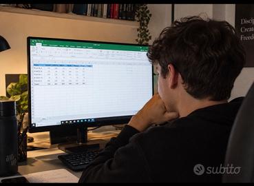 Creazione file Excel, Dashboard e Analisi Dati