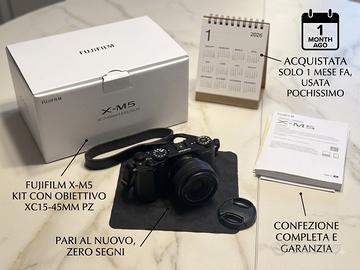 Fujifilm X-M5 Kit (XC 15-45mm) Nuova, Garanzia 24