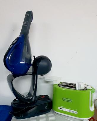 Macchinetta caffè + tostapane + aspirabriciole 