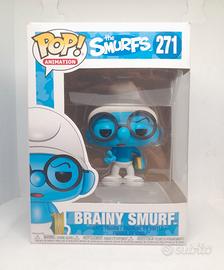 Funko POP Brainy Smurf 271 Puffi Quattrocchi 2017