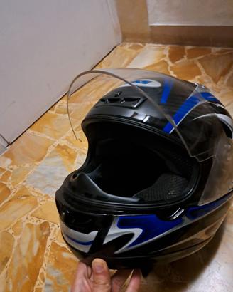 Casco integrale blu BKS taglia M