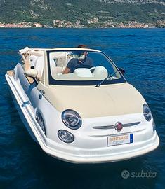 Boat fiat 500 off shore sul lago di Como