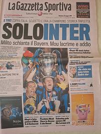 La Gazzetta Sportiva - tripletta Inter originale