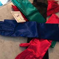 Guanti da sera in raso made in Italy