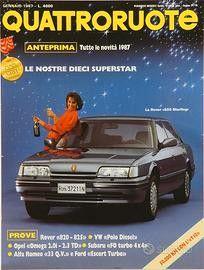 Rivista quattroruote gennaio 1987