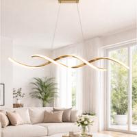 lampadario a sospensione LED spirale moderno