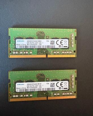 RAM Samsung Sodimm pc2400 2x8gb