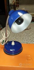 Lampada da tavolo vintage anni 70 blue lamp