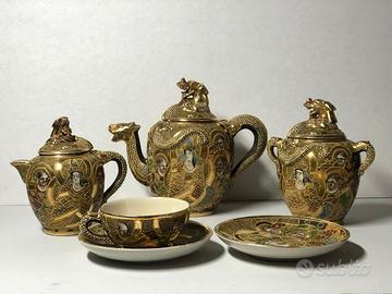 Servizio da tè giapponese - Moriage Dragonware
