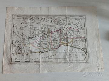 Carta Mappa della terra promessa 1805 Atlante