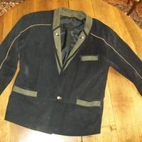 Giacca "Stephano" scamosciata, taglia forte 52