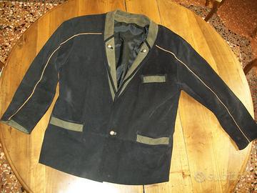 Giacca "Stephano" scamosciata, taglia forte 52