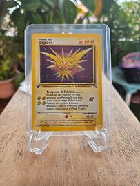 Carta pokemon Zapdos Set Fossil 15/62 Holo Prima E