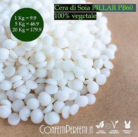 Cera di Soia PILLAR PB60 100% vegetale per Candele