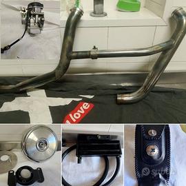 carburatore collettori radiatore harley pannello