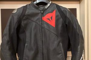 Giubbotto dainese in pelle con protezioni