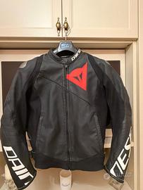 Giubbotto dainese in pelle con protezioni