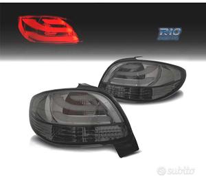 FANALI PEUGEOT 206 98-09 LIGHT BAR FONDO CROMATO A