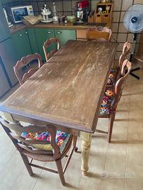 TAVOLO PROVENZALE PIU' 6 SEDIE