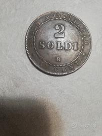 moneta 2 soldi 1866