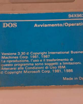 dischetto avviamento operativo
