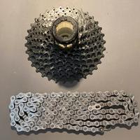 Pignoni SRAM CS PG 920 11-34 9V + Catena KMC 9V