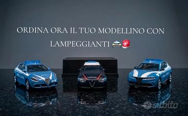 Modellini Polizia e Carabinieri con luci e lampegg