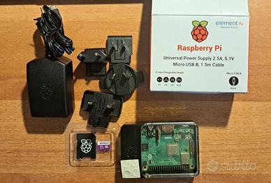 Raspberry Pi 3 B con Accessori e KIT Elettronica