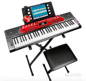 Pianoforte RockJam 5061 con supporto