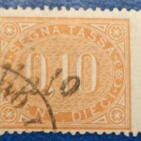 REGNO 1869 Segnatasse Cifra entro un ovale