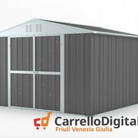 Box struttura lamiera Acciaio 327x307 grigio scuro