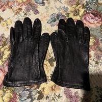 Guanti in vera pelle nero unisex
