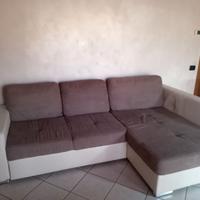 Divano letto 5/6 posti angolare +2 puff