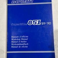 Manuale Officina Originale Ducati 851 Superbike 19