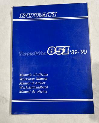 Manuale Officina Originale Ducati 851 Superbike 19