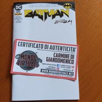 Batman 100 blank Variant autografato 