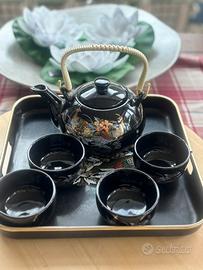 Servizio da te vintage orientale completo