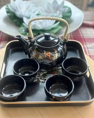 Servizio da te vintage orientale completo