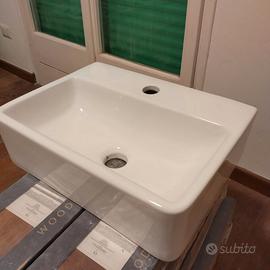 Lavabo Sospeso Rettangolare in Ceramica 40 x 29,5