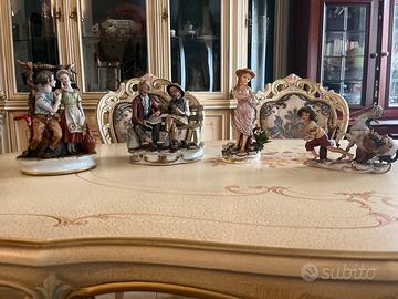 4 Statue Capodimonte originali vintage